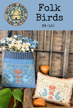 ANNIE BEEZ Folk Art " Folk Birds" Counted Cross Stitch Pattern, Chart, Nashville Market 2025, Pattern Only