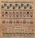 CROSS STITCH ANTIQUES "British Isles Band Sampler" Counted Cross Stitch Pattern, Nashville Market 2025, Pattern Only