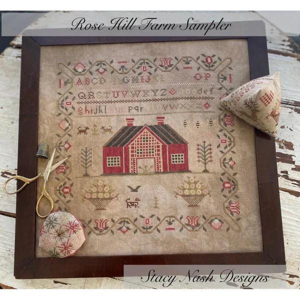 STACY NASH DESIGNS "Rose Hill Farm Sampler" Counted Cross Stitch Pattern, Nashville Market 2025, Pattern Only