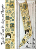 KATHY BARRICK "Quaker Stocking & Sampler" Counted Cross Stitch Pattern, Chart, Pattern Only
