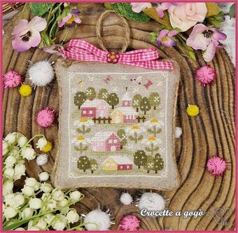 Crocette A Gogo  "Spring Tiny Village"  Counted Cross Stitch Chart  Pattern Only