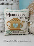 KIRALYNS NEEDLEARTS "Honeycomb Tea Shop" Counted Cross Stitch Pattern, Series, Pattern Only