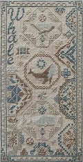 TWIN PEAK PRIMITIVES "3 Whales Quaker" Counted Cross Stitch Pattern, Americana, Pattern Only