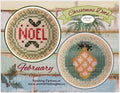 JEANNETTE DOUGLAS DESIGNS "Christmas Dots February" Counted Cross Stitch Pattern, Nashville Needlework Market 2025, Pattern Only