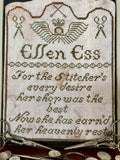 Running with Needles & Scissors "May Thy Needles Rest in Peace #5 Ellen Ess"  Counted Cross Stitch Pattern  Series  Marketplace 2025