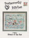 PRAISEWORTHY STITCHES "Sirens Of The Sea" Counted Cross Stitch Pattern, Summer, 2025 Market Release