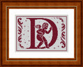 Reflets de Soie ~ Alphabet Romantique ~ D ~ Counted Cross Stitch Pattern, Maison Choisel, Chart, Pattern Only