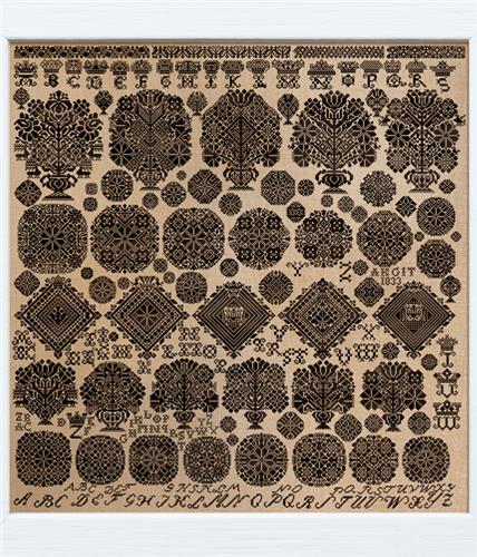 MODERN FOLK EMBROIDERY "Akgit 1833" Counted Cross Stitch Pattern, Chart, Pattern Only