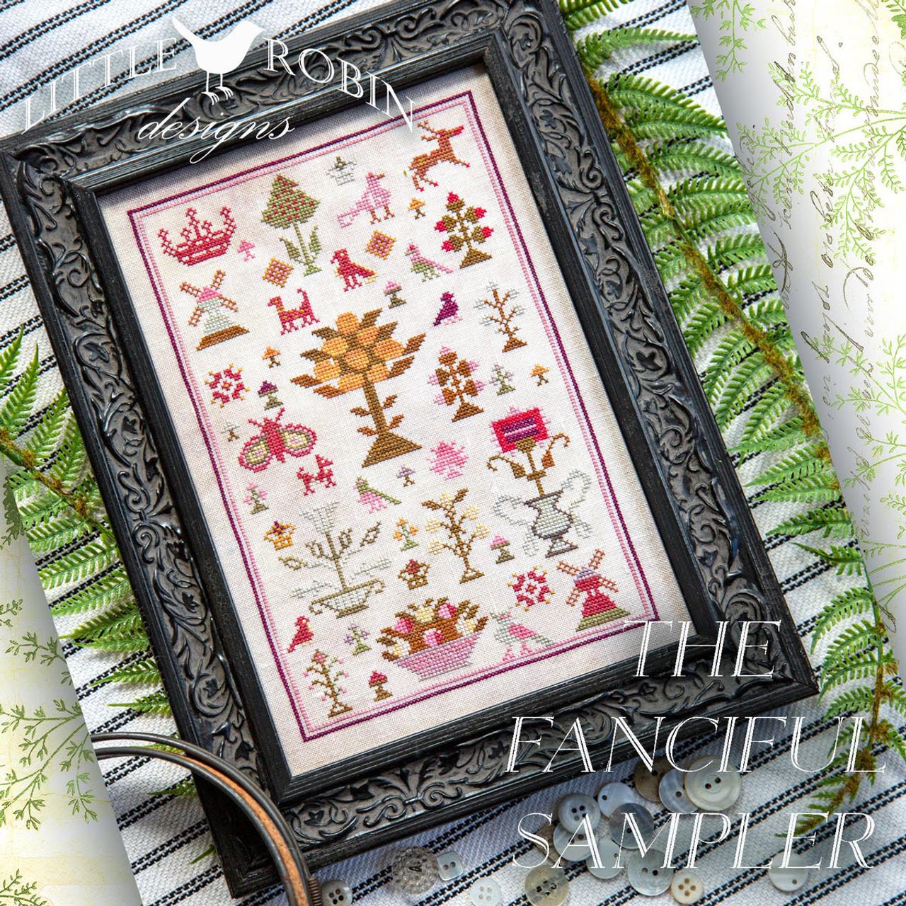 LITTLE ROBIN DESIGNS "The Fanciful Sampler" Counted Cross Stitch Pattern, Sampler, Nashville Market 2025, Pattern Only