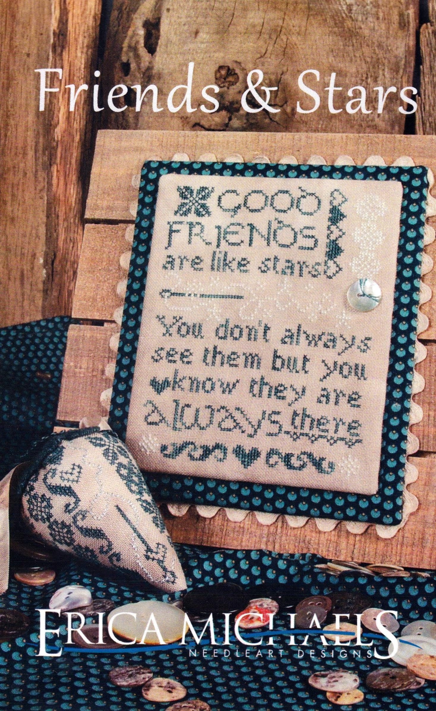 ERICA MICHAELS "Friends & Stars" Counted Cross Stitch Pattern, Chart, Nashville Market 2025