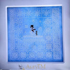 AuryTM "Quaker Snowtime" Counted Cross Stitch Pattern, Winter, Snowflakes, Quaker, Pattern Only
