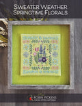 Robin Pickens "Sweater Weather Springtime Florals", Counted Cross Stitch Pattern, Chart, Pattern Only