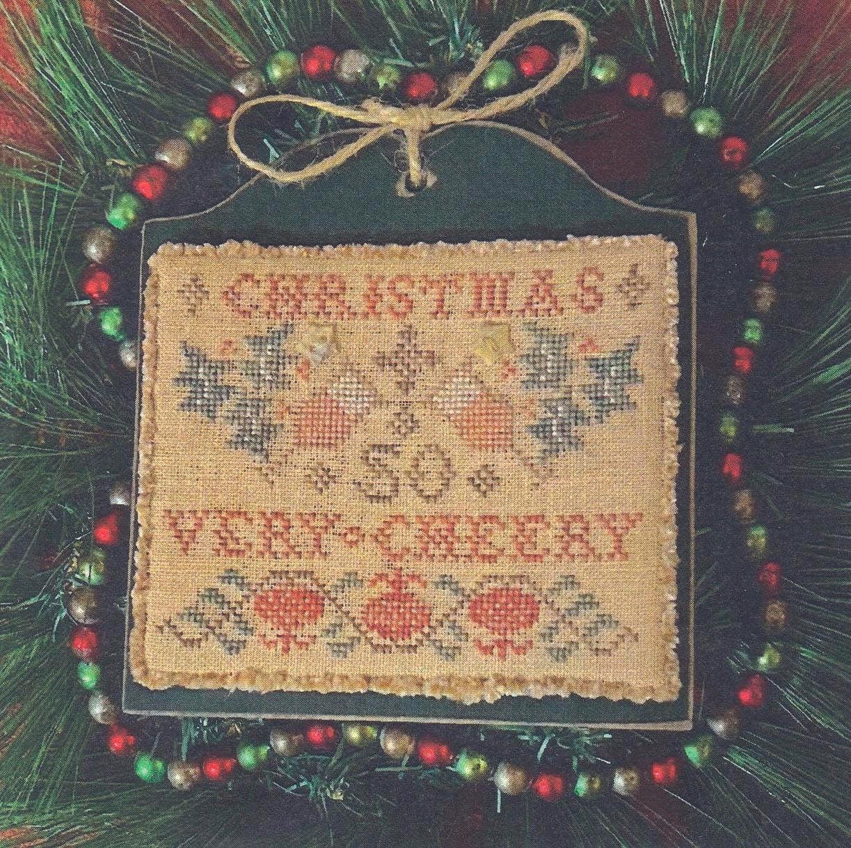 HOMESPUN ELEGANCE "Christmas ~ So Very Cheery" Counted Cross Stitch Pattern, Pattern Only