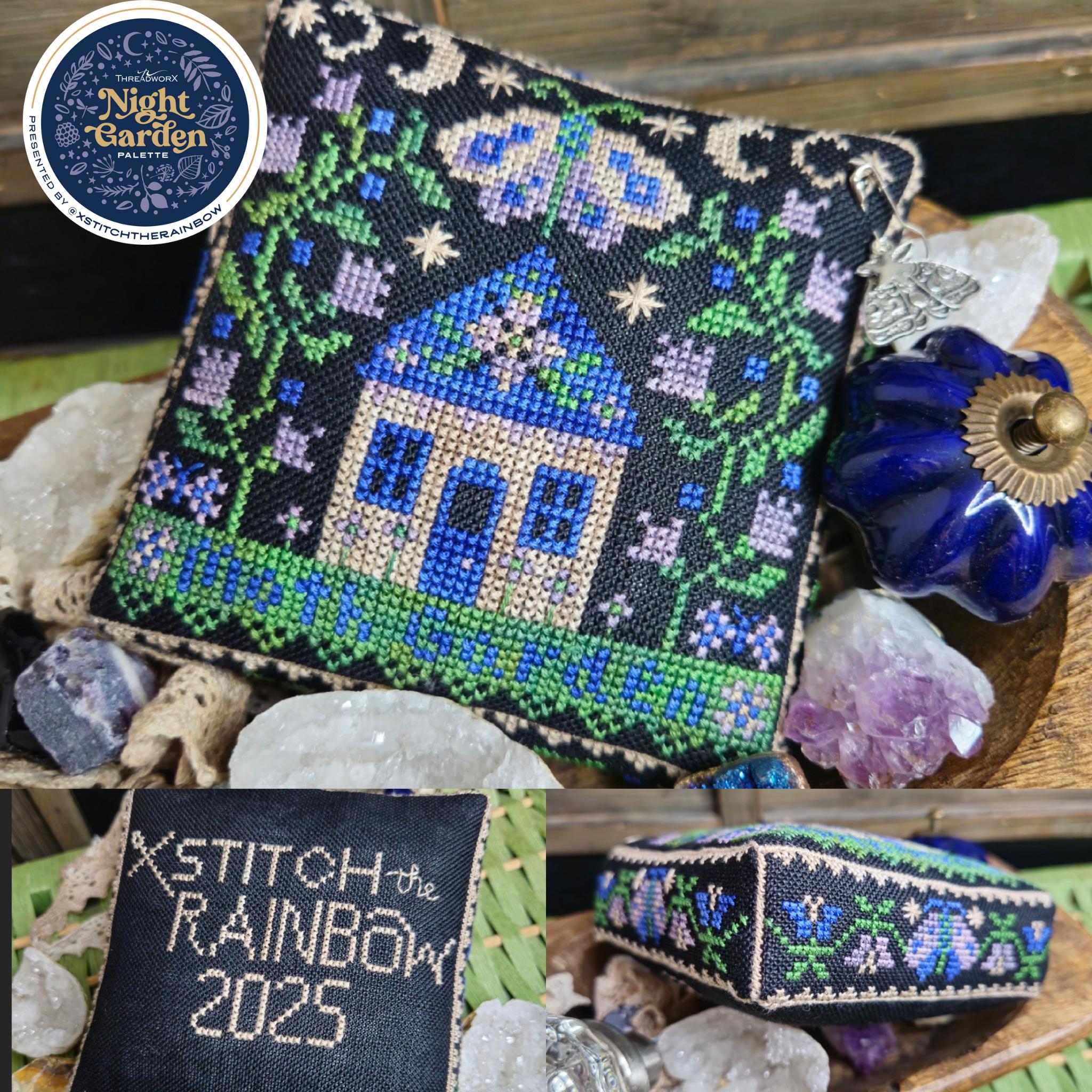 QUAINT ROSE NEEDLEARTS "Moonlit Cottage" Counted Cross Stitch Pattern, Nashville Needlework Market 2025, Chart, Pattern Only