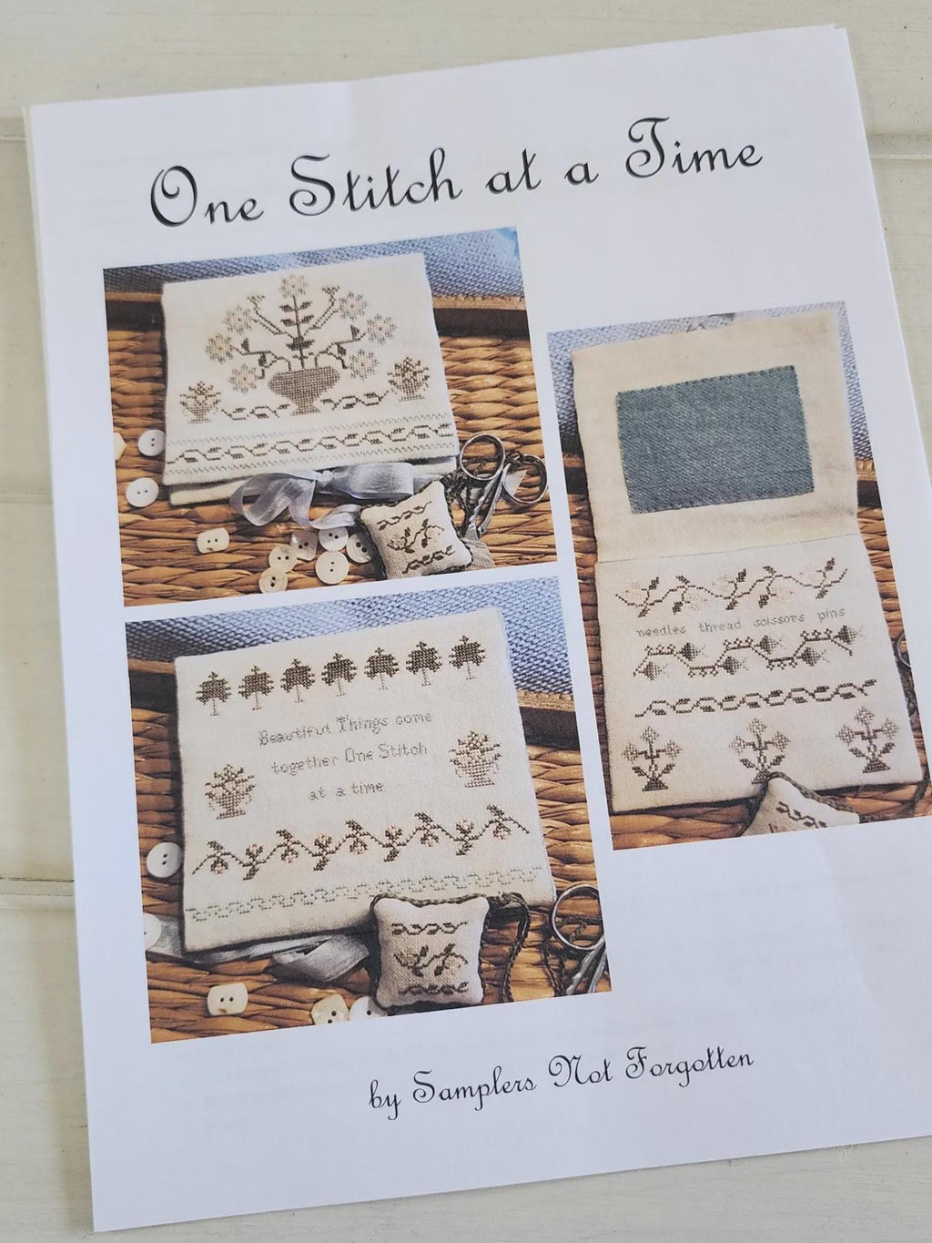 Samplers Not Forgotten "One Stitch at a Time" Counted Cross Stitch Pattern, Chart, Pattern Only