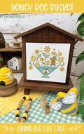 PRIMROSE COTTAGE STITCHES "Honey Bee Basket" Counted Cross Stitch Pattern, Chart and Pattern Only
