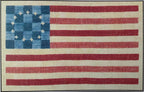 Artful Offerings "Where Liberty Dwells" cross stitch pattern, American Flag, PAPER PATTERN