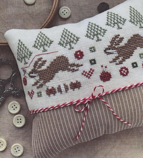 STITCHES BY ETHEL "Running With Needle & Thread" counted Cross Stitch Pattern, Chart, Pattern Only