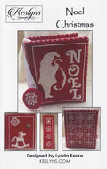 KESLYNS "Noel Christmas" Counted Cross Stitch Pattern, Chart, 2 Christrmas Patterns, Pattern Only