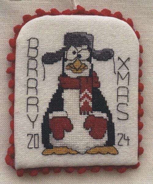 KESLYNS "Brrry Xmas" Counted Cross Stitch Pattern, Chart, Christmas, Pattern Only