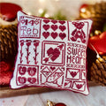 FLOSSABILITIES "Valentine's Pillow"  Counted Cross Stitch Pattern  Chart, Valentine's Day, Pattern Only