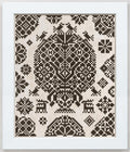MODERN FOLK EMBROIDERY "A Mini Vierlande Style Sampler" Counted Cross Stitch Pattern, Chart, Pattern Only