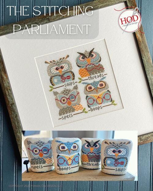 HANDS ON DESIGN "The Stitching Parliament" Counted Cross Stitch Patterns, Nashville Market 2025, Pattern Only