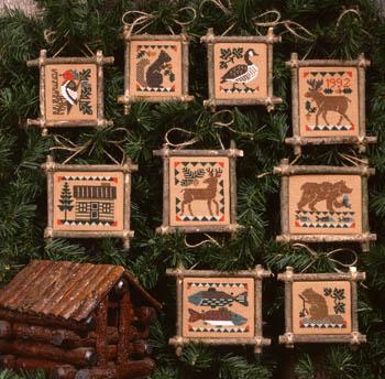 The Prairie Schooler "Prairie Lodge" Counted Cross Stitch Pattern Chart Book No. 38