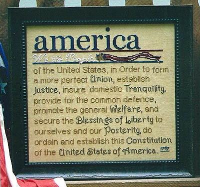 ERICA MICHAELS DESIGNS "We The People"  Counted Cross Stitch Pattern  Patriotic, Americana, Pattern Only