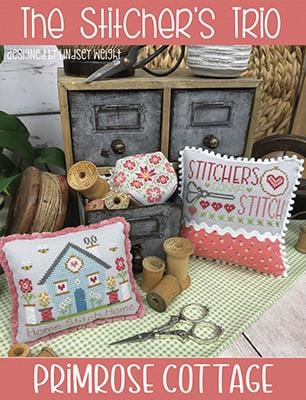 PRIMROSE COTTAGE STITCHES "The Stitcher's Trio" Counted Cross Stitch Pattern, Three Patterns, Chart, Pattern Only