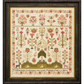HANDS ACROSS The SEA "2025 Queen of the May ~ Elizabeth Stephenson 1854" Counted Cross Stitch Pattern, Reproduction Sampler, Printed Booklet