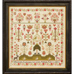 HANDS ACROSS The SEA "2025 Queen of the May ~ Elizabeth Stephenson 1854" Counted Cross Stitch Pattern, Reproduction Sampler, Printed Booklet