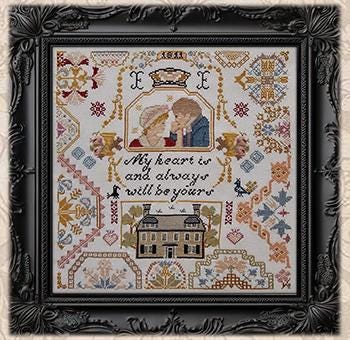 TWIN PEAK PRIMITIVES "Sense And Sensibility Quaker" Counted Cross Stitch Pattern, Sampler, Pattern Only