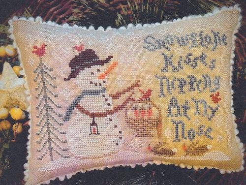 HOMESPUN ELEGANCE "Snowflake Kisses ~ Country Spirits Collection" Counted Cross Stitch Pattern, Pattern Only