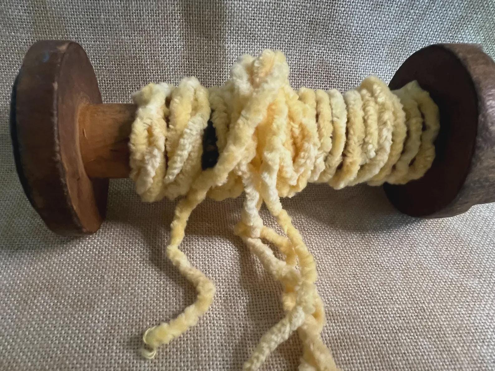 Hallow Moon ~ CHENILLE TRIM by Dames of the Needle / From The Cauldron  3 Yards  Hand-Dyed Chenille  100% Cotton  Finishing Trim