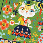 BARBARA ANA DESIGNS "Crafty Cats" Counted Cross Stitch Pattern, Chart, Pattern Only