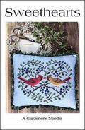 A GARDENER'S NEEDLE "Sweethearts" Counted Cross Stitch Pattern, Chart, Sampler, Pattern Only