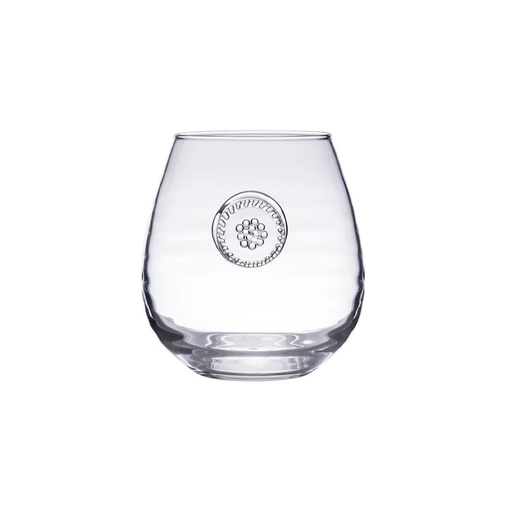 JULISKA ~ Berry & Thread Stemless Red Wine Glass ~ 14 oz. ~6"H x 3"W ~ EUC