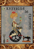 TWIN PEAK PRIMITIVES "Steampunk Sewing Factory" Counted Cross Stitch Pattern, Steampunk Series, Pattern Only