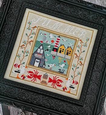 TWIN PEAK PRIMITIVES "Summer" Counted Cross Stitch Pattern, Americana, Pattern Only