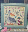 QUAINT ROSE NEEDLEARTS "Captain Patchy Pelican" Counted Cross Stitch Pattern, Sampler, Chart, Pattern Only