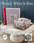 HANDS ON DESIGN "Thread White & Blue", Counted Cross Stitch Pattern, Chart, Pattern Only