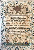 SHAKESPEARE'S PEDDLER "Louisa Horsey 1836" Counted Cross Stitch Pattern, Reproduction Sampler, by Theresa Venette, Pattern Only
