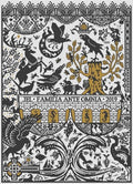 LONG DOG SAMPLERS "The Raven"  Counted Cross Stitch Pattern  Sampler, Chart, Pattern Only