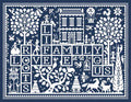 LONG DOG SAMPLERS "Happy Ever After"  Counted Cross Stitch Pattern  Sampler, Chart, Pattern Only