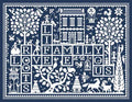 LONG DOG SAMPLERS "Happy Ever After" • Counted Cross Stitch Pattern • Sampler, Chart, Pattern Only