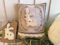 ROVARIS ~ "Rabbit Spring Ornament Little Cushion Kit" Counted Cross Stitch Pattern + KIT, Handmade from Samone, Italy