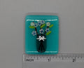 BEAU VERRE ART "Peacock Mason Jar Fused Glass Needle Minder"  Magnet  Needleminder  One-of-a-Kind, Handcrafted with Love by Kelly
