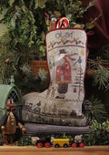 SHEPHERD'S BUSH PRINTWORKS "Olaf Stocking" Cross Stitch Pattern, Chart, Christmas, Santa, Sampler