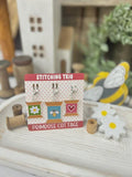 PRIMROSE COTTAGE STITCHES "Stitching Trio Charms" Zipper Pull, Scissor Fob